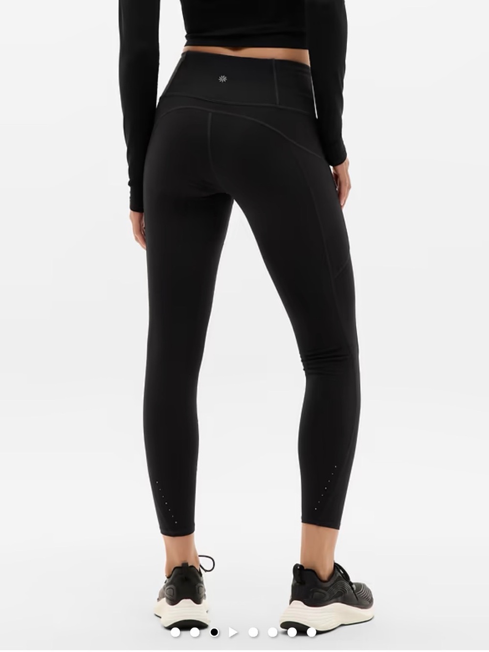 Athleta Women's Rainier High Rise Tight Leggings Black Size Medium